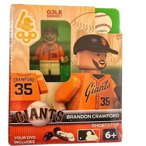 Brandon Crawford San Francisco Giants Baseball MLB Oyo Figurine Lego Compatible